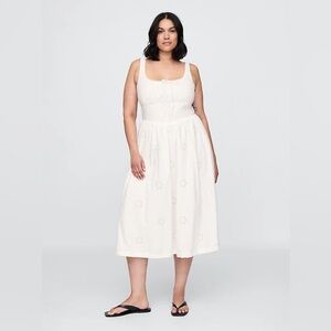 GAP Eyelet Midi Dress